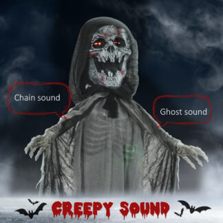 Spellbound motion-activated Halloween witch prop
