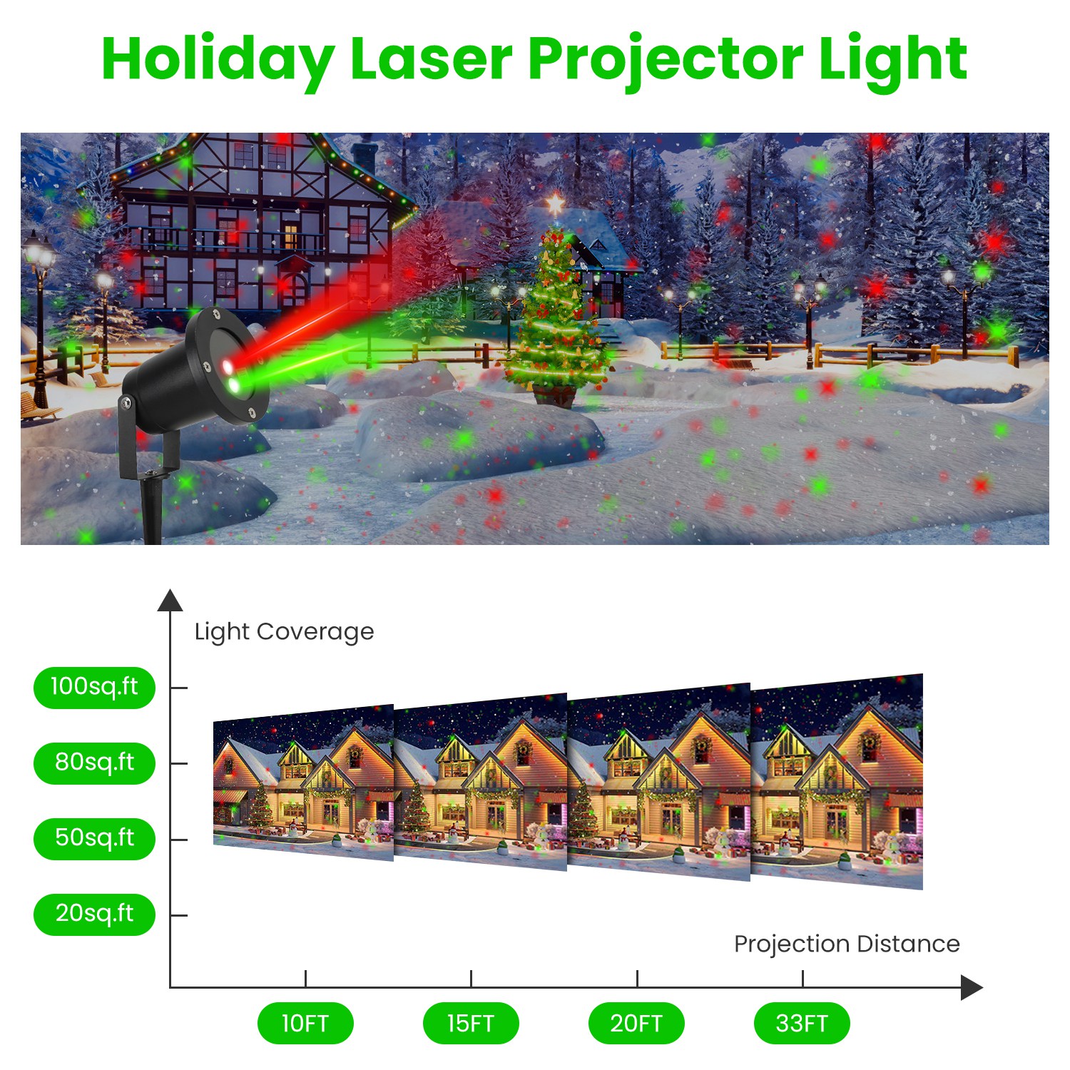 Animated ghost projector effect, alternate view