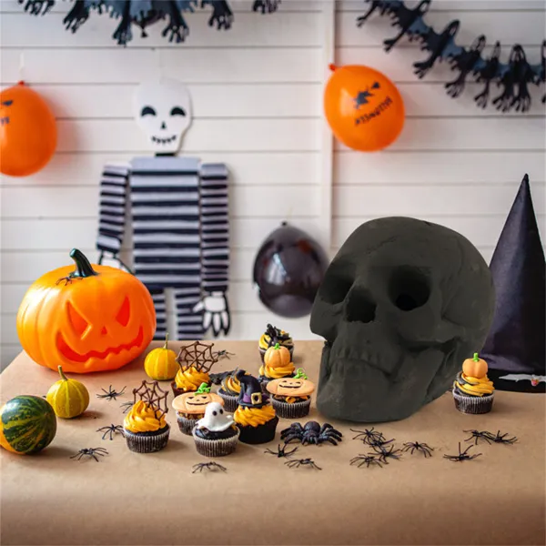 Ember Skull – Ceramic Fire Pit Skull - Image 3